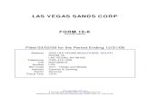 Las Vegas Sands 2009 10-K Report LVS