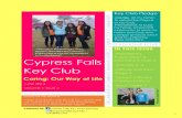 Cypress Falls Key Club June 2014 Newsletter