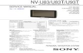 Sony Gps Navigation Nv-u83t