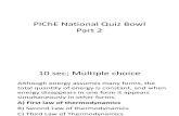 PIChE National Quiz Bowl Part 3