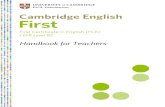 117578 Cambridge English First FCE Handbook