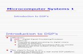 Ch1-Introduction to DSP's