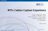 RTI's Carbon Capture Experience