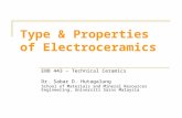Type of Electroceramics pdf notes