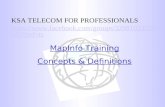 MapInfo Training by KSA Telecom for Professionals
