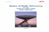 Basics of Radio Astronomy for the Goldstone-Apple Valley Radio Telescope