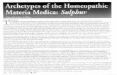 Archetypes of the Homeopathic Materia Medica- Sulphur