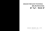 Yaesu FV 107 Instruction Manual