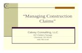 Managing Construction Claims