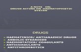 Drugs Acting on Haematopoietic System of Animals