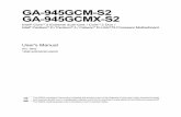 Motherboard Manual Ga-945gcmx-s2 6.6 e