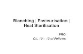 Blanching, Pasteurisation, Sterilisation
