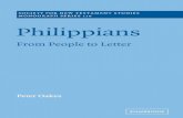 Peter Oakes-Philippians_ From People to Letter (Society for New Testament Studies Monograph Series) (2001)
