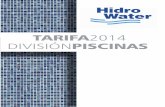 Tarifa Hidro Water Piscinas 2014 Envio