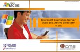 01 Microsoft Exchange Server 2003 and Active Directory