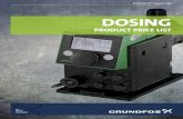Dosing Product price list by Grundfos