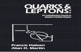 [Francis Halzen & Alan D. Martin] - QUARKS & LEPTONS; An Introductory Course in Modern Particle Physics