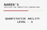 Quantitative Ability - Level A