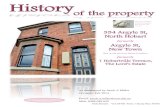 History of the Property - 354 Argyle Street, North Hobart.