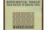 Kline Mathematical Thought From Ancient to Modern Times