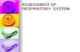 Assessment of Respiratory System