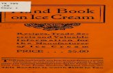 Kramer on Ice Cream; A Monograph on the Manufacture of Ice Cream (1905)