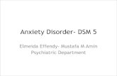 Anxiety Disorder- DSM 5
