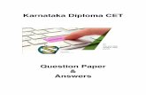 Karnataka Diploma CET 2013 Solved Question Paper - Computer Science Enggeering