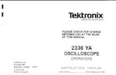 Tektronix 2336 Ya Operators Manual