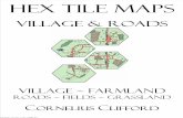 Hex Tile Maps - Village and Roads Pack