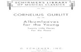 Gurlitt - Op. 101 - Album Leaves for the Young