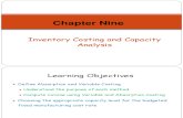 Chapter 9 - Inventory Costing and Capacity Analysis