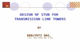 Design of Stub for Transmission Line Towers