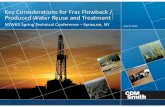 Key Considerations Shale Gas Waste Water Reuse Treatment