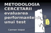 Evaluarea Performantelor Unui Test-prof. Dr. c. Vulpoi