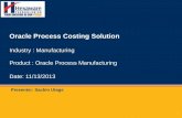 Hexaware Oracle Process Costing Solution