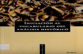 VILAR Pierre, Iniciacion Al Vocabulario Del Analisis Historico