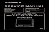 9537 Magnavox CT202MW8 Televisor DVD-VCR Manual de Servicio