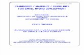 Guidelines for Hydraulic Design of Small Hydro Plants