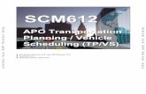 SCM612 - APO Transportation Planning - Vehicle Scheduling (TP-Vs)