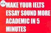 Make Your IELTS Essay Sound More Academic With HEDGING