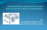 Performance Analysis of Ad-hoc Protocols in Wimax Environment