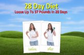 28 Day Diet Plan Loose Up to 37 Pounds in 28 Days