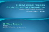 CHEM 2360 C20C Basic Physical Chemistry Lectures 1 (1)