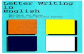 e Letter Writing in English