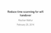 Reduce Time Scanning for Wifi Handover