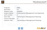 PMA Unit 5 Performance Management Planning PPT Final