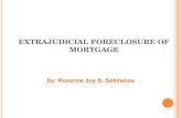 Extrajudicial Foreclosure of Mortgage