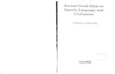 Ancient Greek Ideas on Speech, Language and Civilization