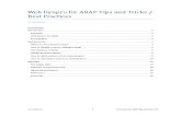 Web Dynpro for ABAP Tips and Tricks V01